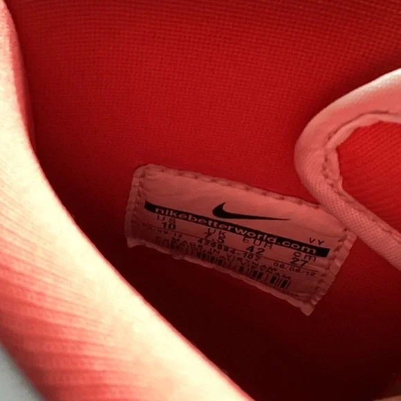 Nike Dunk Skinny High Red orange color with Leopard Print W 10 - Picture 4 of 4